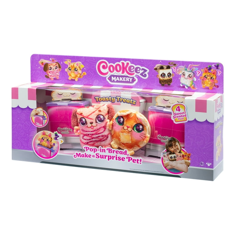 Cookeez Makery Toasty Treatz Toaster Value Plush Pack with Scented