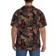 thumbnail image 3 of Fotbe Hearts and French Bulldog Camisa Estampada de Manga Corta para Hombre, Casual de Verano, Estilo Playero, Sin Arrugas-3X-Large, 3 of 5