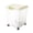 Clear L, variant on Large Capacity Pet Food Storage Container Designed for Dog Food with Rolling Wheels for Convenient Mobility Ideal for All Dog Breeds