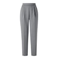 thumbnail image 7 of Yievot High Waisted Ankle Dress Pants for Women Pleated Straight Leg Pants Regular Fit Business Casual Office Work Trousers with Pockkets, 7 of 7