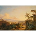 thumbnail image 2 of Carl Wilhelm Götzloff 24x18 Gold Ornate Framed and Double Matted Museum Art Print Titled - The Gulf of Naples, Viewed from the Capo Di Monte, 2 of 4
