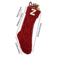 thumbnail image 3 of YWIYIUD Christmas Stockings with Initials, 18 Inches Large Embroidered Stocking Hanging Stockings for Family Holiday Christmas Decoration, Xmas Holiday Party Gifts & Decoration, 3 of 4