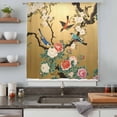thumbnail image 5 of Vintage Spring Floral Sheer Curtains 108 Inches Extra Long, Retro Birds Flowers Light Filering Curtains, Privacy Drapes Simi Floor to Veiling Curtain for Living Room Bedroom Large Window Treatment, 5 of 9