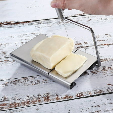 

MRULIC Kitchen supplies Cheese Butter Slicer Cutter Board Cutting Kitchen Hand Tool Stainless Steel Wire + Silver
