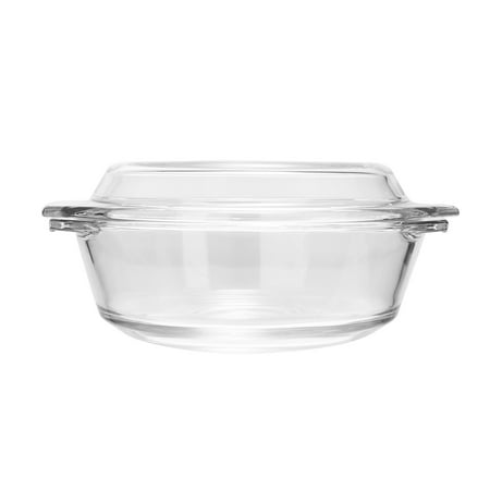 

1PC Transparent Heat-resisting Glass Bowl with Lid Oven Microwave Oven Soup Bowl