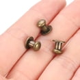 thumbnail image 4 of 24 piezas de perillas redondas mini de 0.23'' x 0.3'', tiradores pequeños para cajones, manijas de armario, bronce, 4 of 6