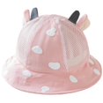thumbnail image 1 of Gorra de pescador para niños decorativa: Sombrero informal de cubo para bebé con dibujos animados, sombrero con protección solar, 1 of 5
