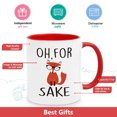 thumbnail image 4 of Futtumy Unique Cute Fox Mugs&nbsp;Gifts, Oh, For Fox Sake Coffee Mugs, Novelty Funny Gifts, Birthday Gifts, Christmas Gifts, White Red 11 fl oz Coffee Mugs Ceramic Mug Tea Cup, 4 of 8