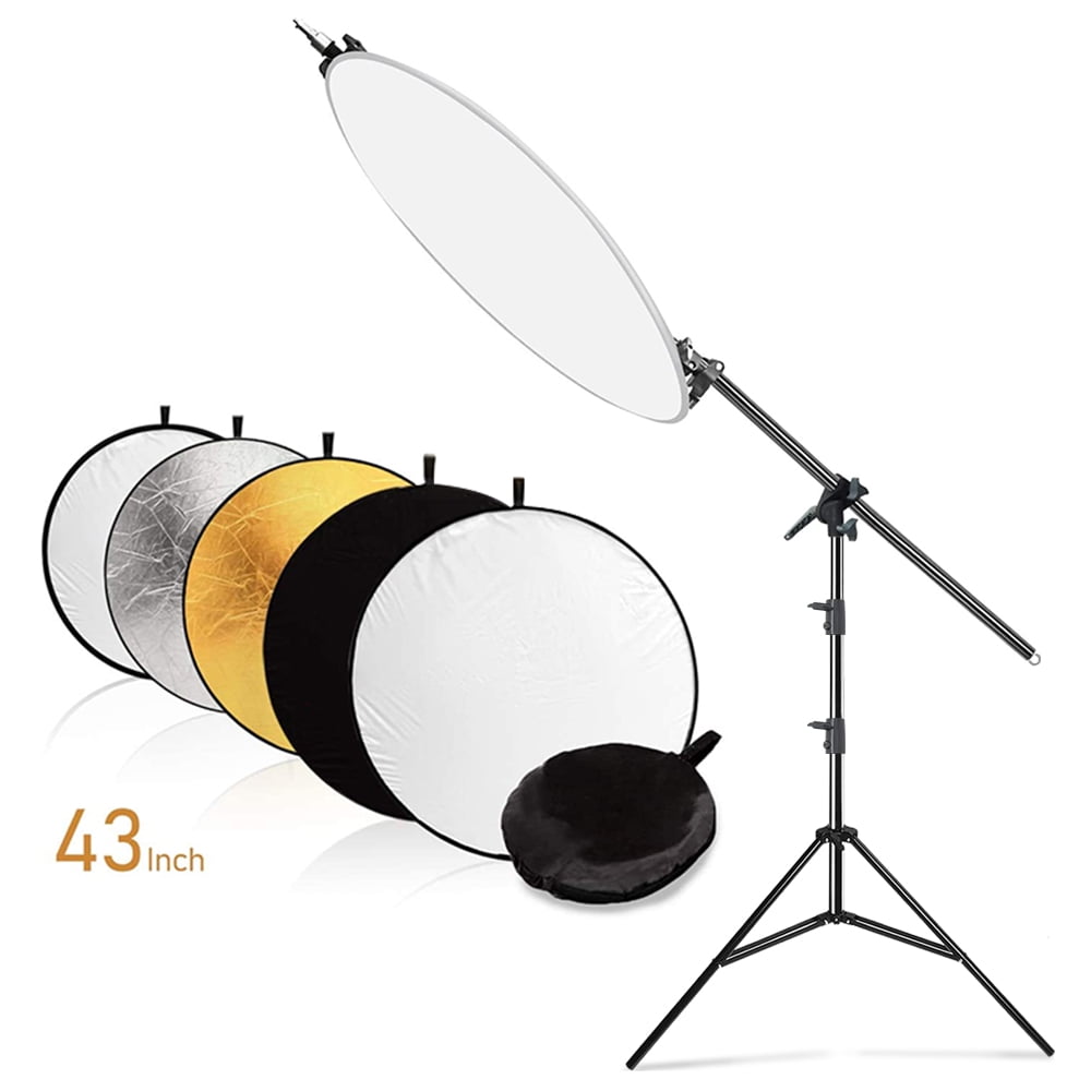 LS Photography Swivel Head Reflector Support Holder Arm, Boom Stand Arm