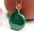 thumbnail image 5 of Natural Malachite Pendant Necklace - Green Crystal Energy Healing Jewelry for Women & Men, 5 of 5