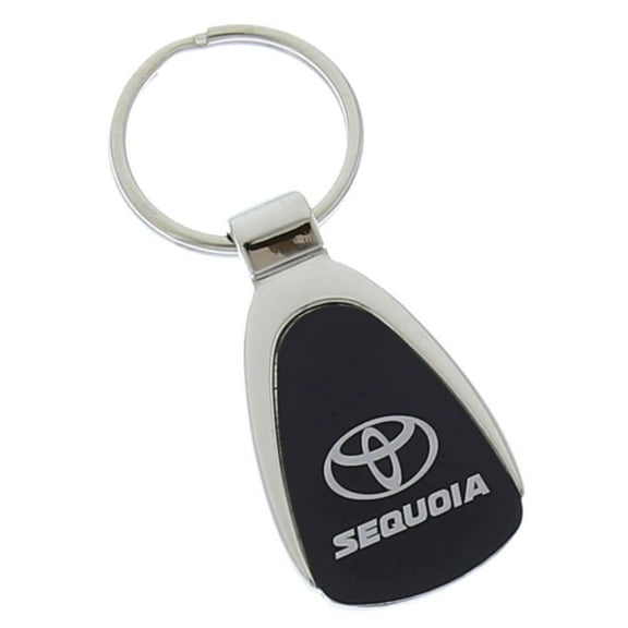 Toyota Sequoia Keychain & Keyring - Black Teardrop
