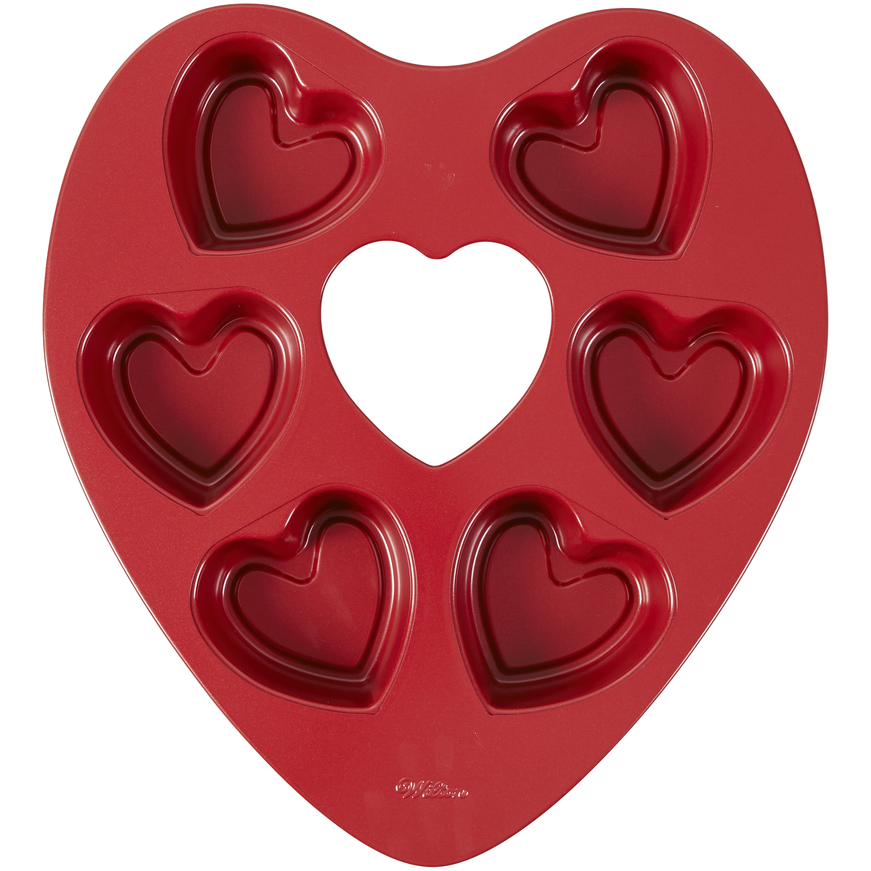 Non Stick Mini Heart Pans~6 Piece Set~Free Shipping~New!! 