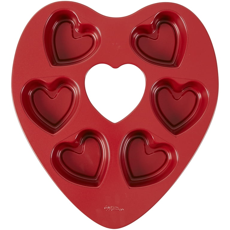 Wilton, heart shape silicone 6 cavity, kitchen