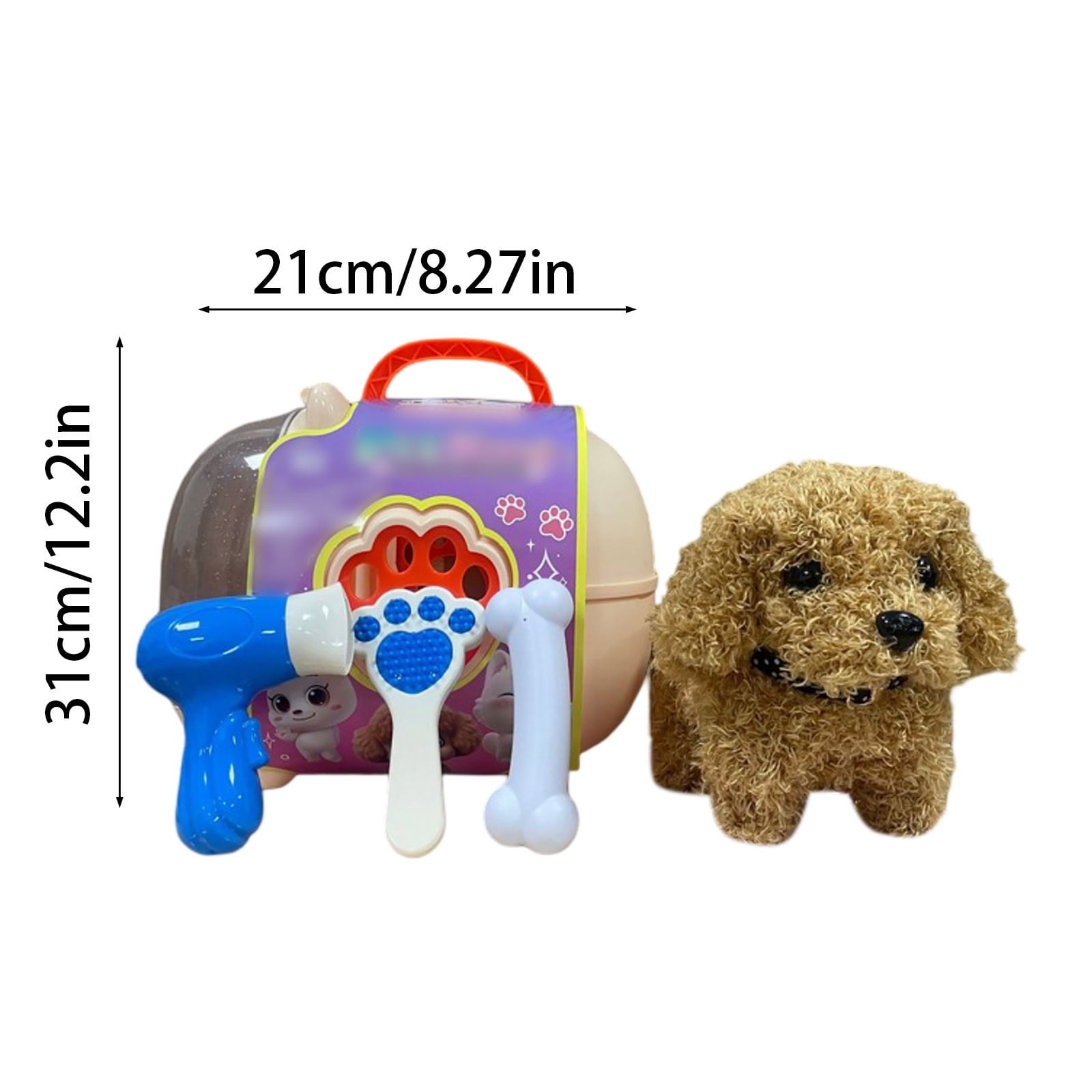 2026 Realistic Robotic Dog Cat Rabbit Toy Electronic Pet That Walks Barks Meows Wags Tail Interactive Plush Robot Animal Birthday Gift for K-ids Easter Present Christmas Halloween