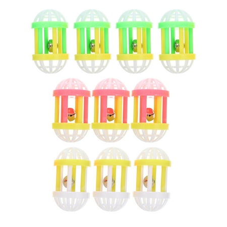 Taxenne 10Pcs Wear-resistant Cat Toys Interactive Kitten Toys Portable Cat Teasers Kitten Supply