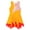 Orange, variant on YiZYiF Girls Floral Figure Ice Skating Dress Sleeveless Rhinestone Ballet Gymnastics Leotard