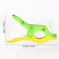 thumbnail image 3 of Unique Bargains 4 Pcs Crocodile ABS Metal Clothespins for Clothes Craft Pictures Party Green Yellow, 3 of 6
