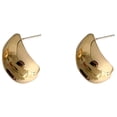 thumbnail image 1 of HOARBOEG Tear Drop Golden Trending Oversized Statement Style Earrings ( 1Pairs ) Mother's Day Jewelry, 1 of 2