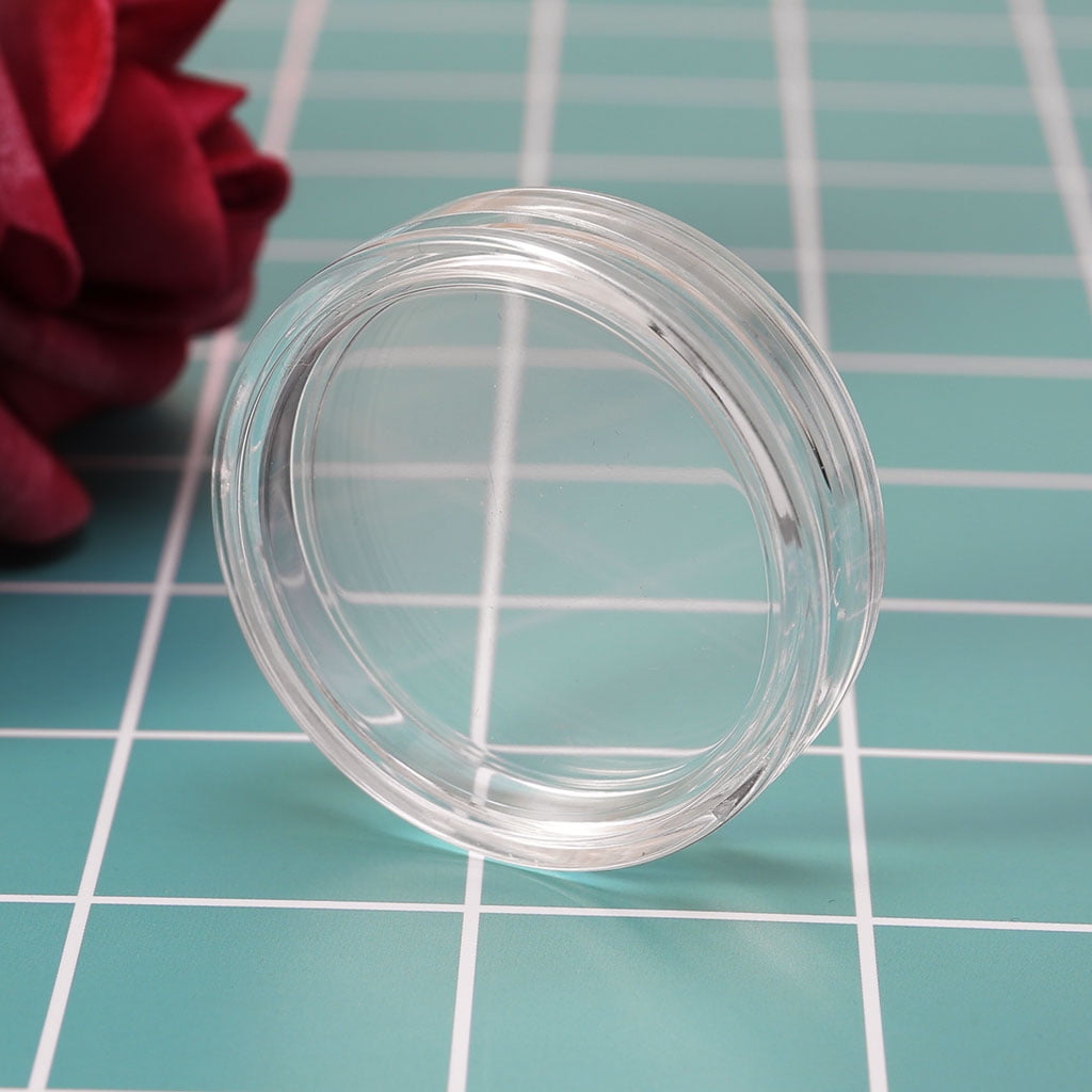 1 PC 38.6mm Round Acrylic Coin Capsule Clear Storage Holder For Silver Coin 1 oz 