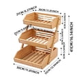 thumbnail image 3 of Tong Stackable Fruit Storage Organizer Rack For Countertop Kitchen Counter Fresh Produce Display Stand, 3 of 6