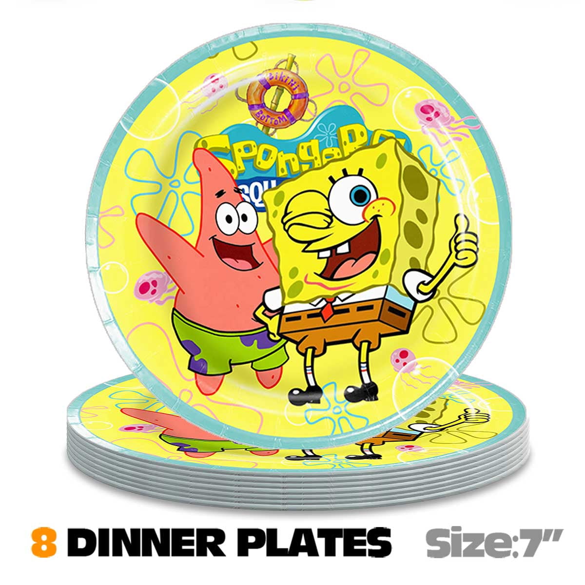SpongeBob SquarePants Party Supplies Honeycomb Centerpieces Table Toppers Backdrop Decorations for Birthday