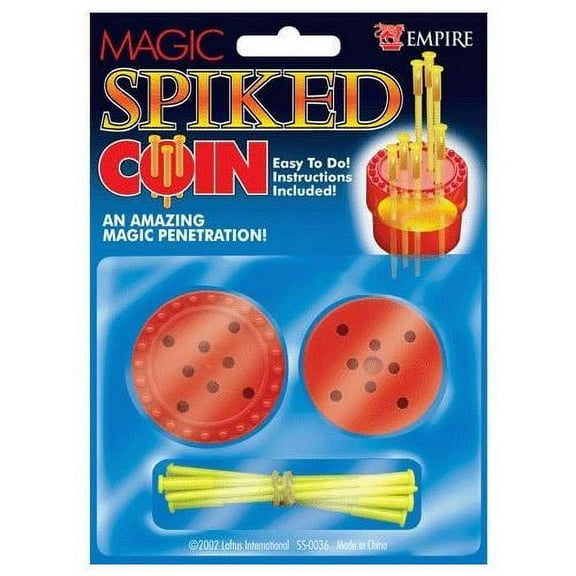 Empire Magic Spiked Coin Magic Set Amazing Penetration, Assorted Colors