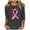 Dark Gray, variant on YFNNUP Womens 3/4 Sleeve Breast Cancer Shirts Crewneck Pink Ribbon Butterfly Printed Tee Shirt Soft Lightweight Shirt Three Quarter Length Shirts