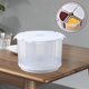 thumbnail image 1 of Caja de almacenamiento de grano a prueba de humedad, tapa hermética, cuerpo transparente a prueba de , 4 rejillas, aperitivos de azúcar, caja blanco Macarena Caja de almacenamiento de grano, 1 of 8