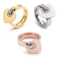 thumbnail image 2 of fastboy Silver Mix And Match Stackable Rings For Personalized Style Wedding Rings Heart-Shaped Finger Ring Rosegold, 2 of 6