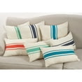 thumbnail image 4 of Saro Lifestyle Striped Design Jute Down Filled Throw Pillow, 4 of 5