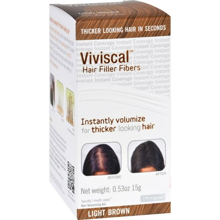 Viviscal Hair Filler Fibers - Light Brown - 0.53 Oz - Walmart.com