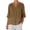 Coffee, variant on 3/4 Sleeve Blouses for Women Henley V-Neck Button Up Shirt Buisness Work Casual Tops Plus Size Clothes Army Green XXL