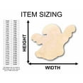thumbnail image 2 of Unfinished Wood Halloween Ghost Silhouette - Craft- up to 46" DIY 12" / 1/8", 2 of 3