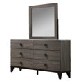 thumbnail image 3 of Madelyn Walnut 4pc Cal King Bedroom Set with Faux Marble Tops, 3 of 7