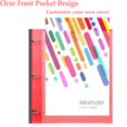 thumbnail image 4 of Binder INFUN telescópico de 3 anillos, 1 pulgada, 4 piezas con 225 hojas, 4 of 7