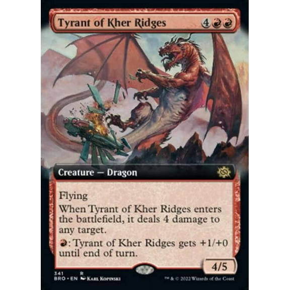 MtG The Brothers' War Rare Tyrant of Kher Ridges (Extended Art) #341