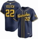 thumbnail image 1 of Camiseta clásica de béisbol azul marino de Christian Yelich de los Milwaukee Brewers, con número de estrella bordado.-L, 1 of 2
