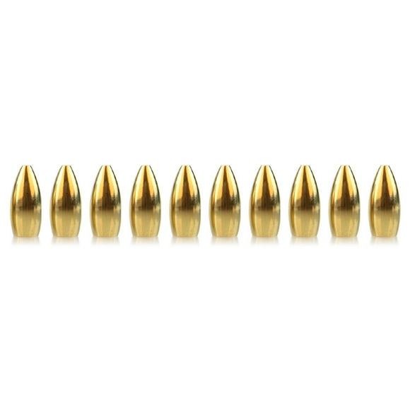 10Pcs Fishing Sinker Copper Small Convenient Portable Sinkers Wide Application Durable Tackle Accessories Hook Lure Outdoors Accessory 7g