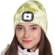 thumbnail image 1 of Gorro con luz LED, regalo para hombres, mujeres, papás y él, teñido anudado verde, gorro con luz recargable por USB, gorro con 4 luces LED, gorro de punto unisex cálido para invierno, 1 of 5