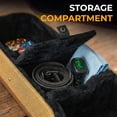 thumbnail image 2 of Dreadnought Acoustic Guitar Hard Case with Exterior Lock and Key, Interior Accessory Compartment, and Plush Interior Padding - Tweed, 2 of 14