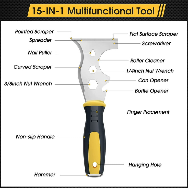 Curved paint sales scraper