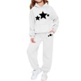 thumbnail image 5 of BLVB Girls Boys 2 Piece Tracksuit Sweatsuits Sets Star Print Hooded Sweatshirt and Jogger Sweatpants Clothing Sets for Toddler Kids, 5 of 5