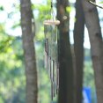 thumbnail image 1 of Viento de madera para colgar en la pared inspirador de campana de tubos (tubo de plata de madera blanca), 1 of 6