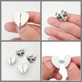 thumbnail image 5 of ​​Heart-Shaped Magnetic Curtain Clips Pair - 25mm Light-Blocking Drapery Holders No-Tools Installation Living Room Window​​, 5 of 5