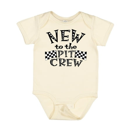 

Inktastic New to the Pit Crew Racing Flags Gift Baby Boy or Baby Girl Bodysuit