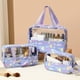 thumbnail image 2 of , Juego de Transparente, 3 Piezas de para Productos para el Cuidado de la Piel, Bolsa de Lavado Portátil, Bolsa de Ducha A, 2 of 6