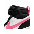 thumbnail image 7 of Nike Court Borough Mid 2 Little Kids' Black/Pink Shoes  size 2 y, 7 of 7