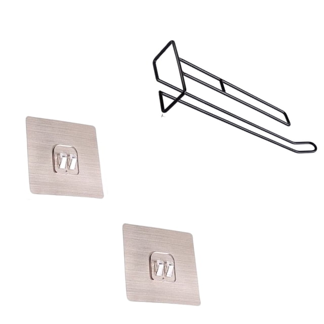 Inteprter Estante para colgar copas de vino debajo del gabinete, autoadhesivo sin perforaciones, soporte de almacenamiento resistente, colgador Almacenamiento y organización del hogar