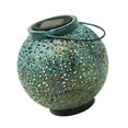 thumbnail image 1 of Blue Solar Powered Iron Lantern for Outdoor Illumination Hanging Garden Light, 1 of 5