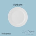 thumbnail image 4 of Fitz and Floyd Nevaeh White Classic Rim 8" Round Bone China Salad Plate, 4 of 10